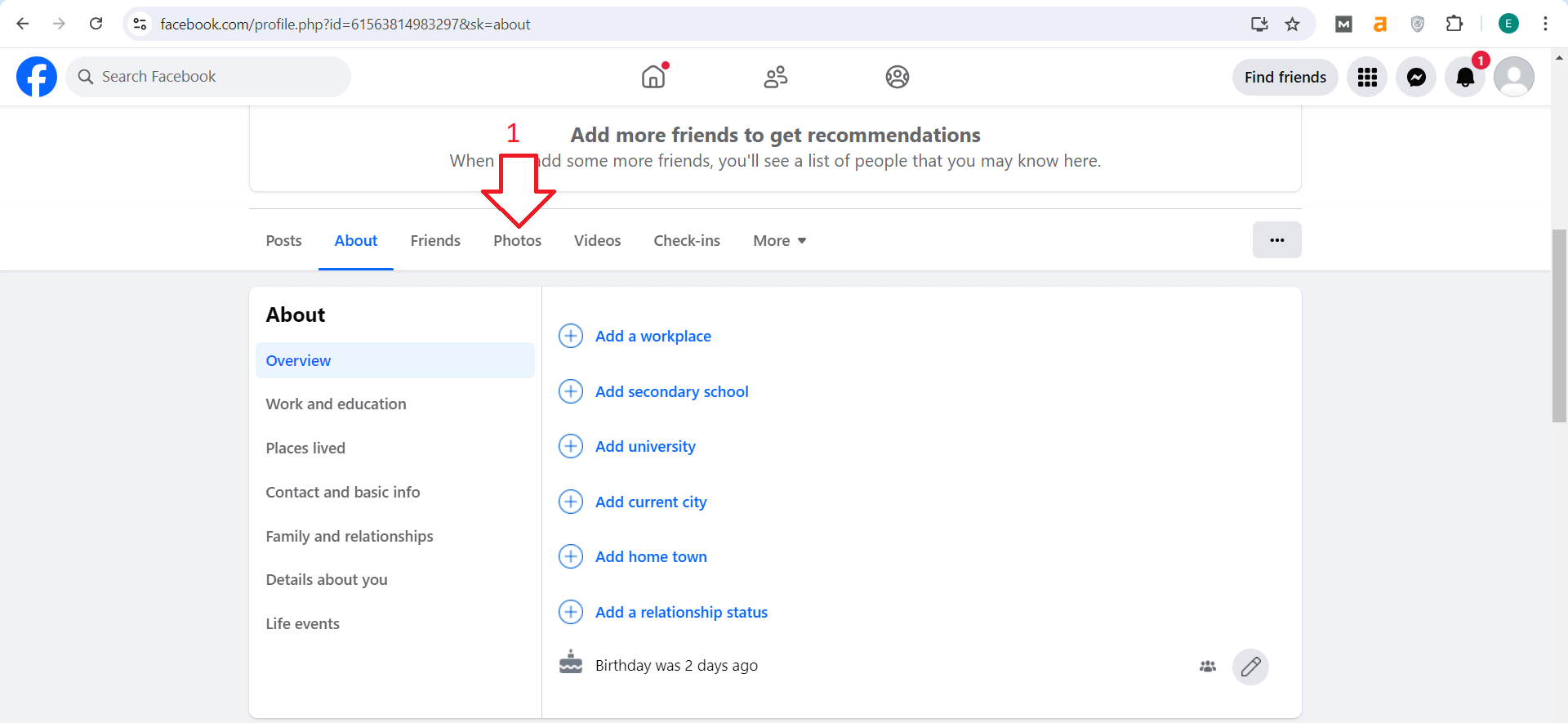 Facebook Privacy Options