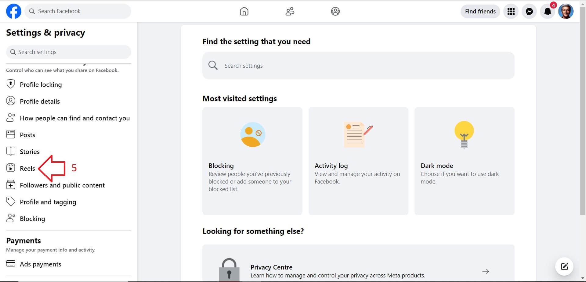 Facebook Privacy Options