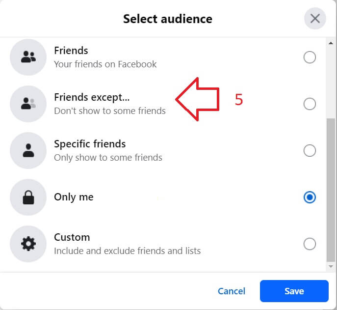 Facebook Privacy Options