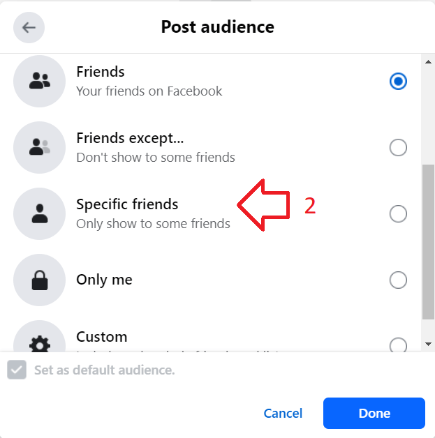 Facebook Privacy Options